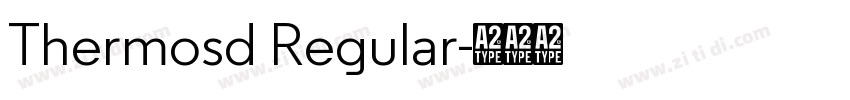 Thermosd Regular字体转换